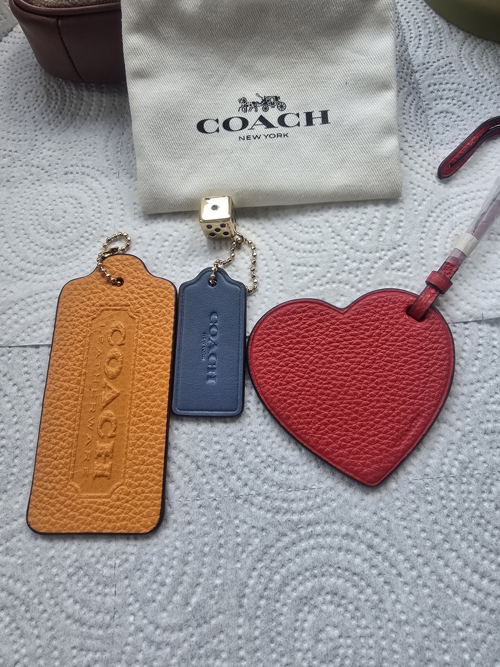 Coach Loved Denim Bagcharms You Get ALL 3 !!!!
